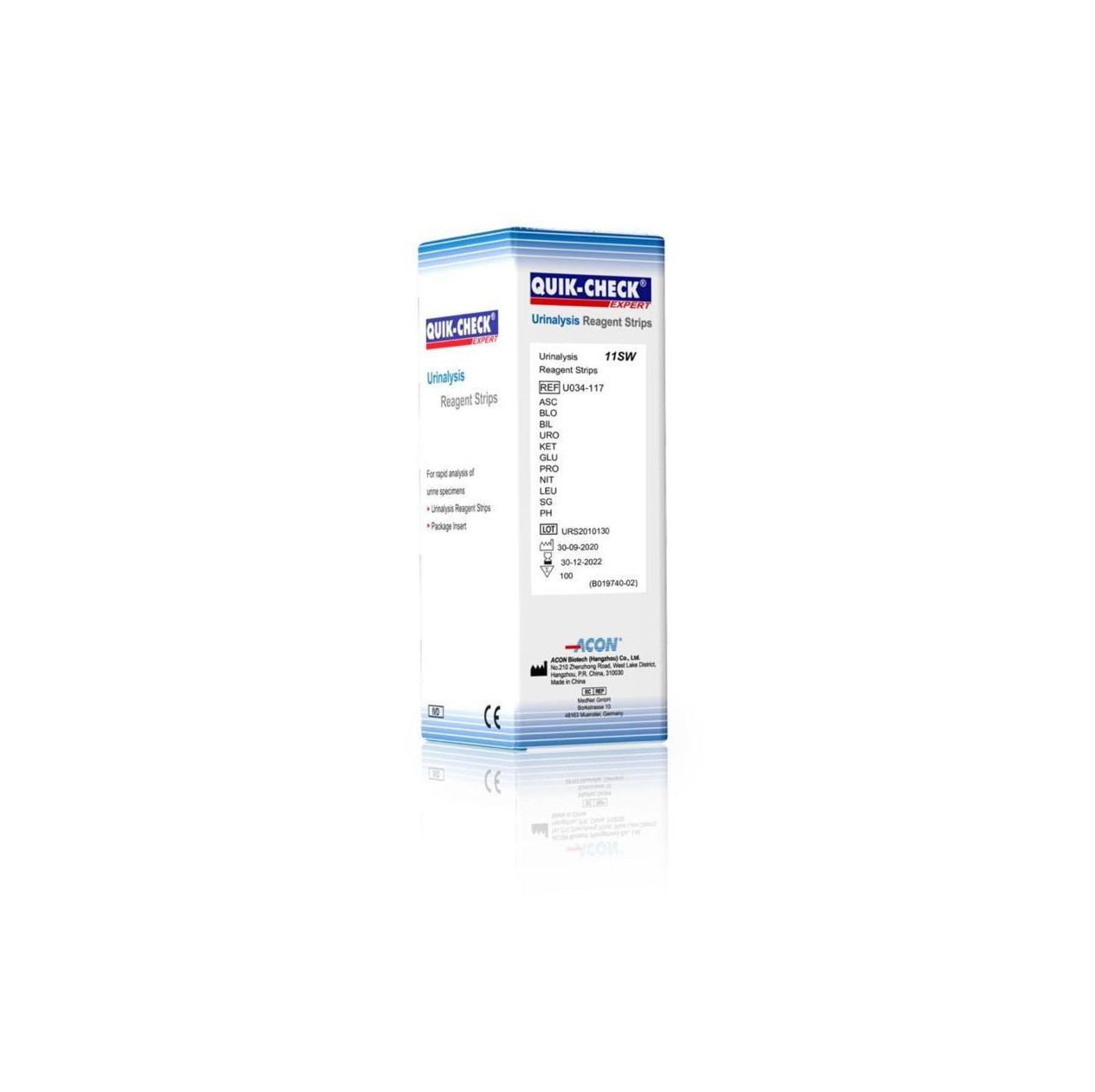Urine Test Strips (11 Parameters) & Liquid Controls (Quick Check / ACON) — 11-Parameter Urine Test Strips & Liquid Controls